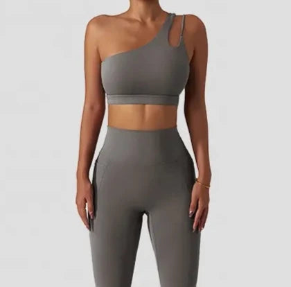 Asymmetric bra 2-piece set