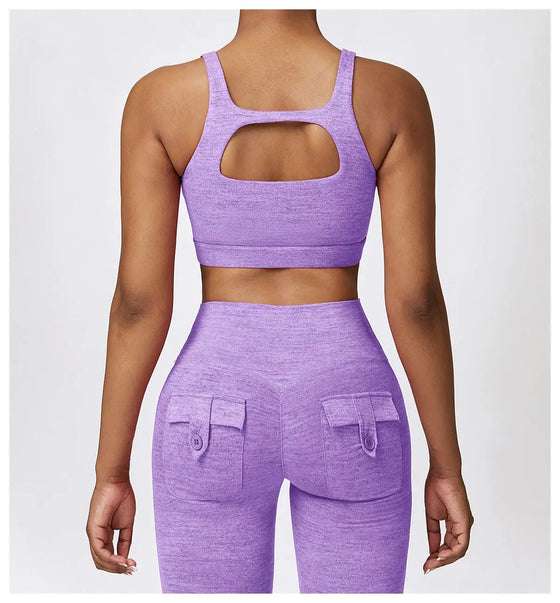 Purple long 2-piece set