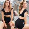 Scallop Square Neck Tank Bra