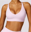 V-neck sports bra