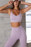 V-Neck Bra and Legging 2-Piece Set