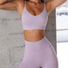 V-Neck Bra and Legging 2-Piece Set