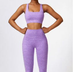 Purple long 2-piece set