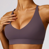 V-neck sports bra