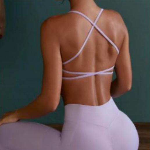 V-Neck Bra and Legging 2-Piece Set