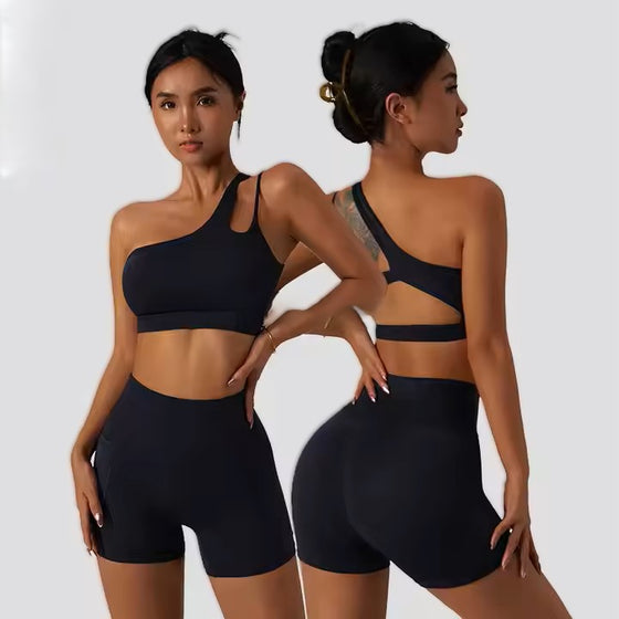 Black short 2-piece set