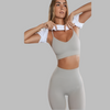 V-Neck Bra and Legging 2-Piece Set