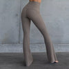 Scallops Flare High Waist Leggings With Tummy Control