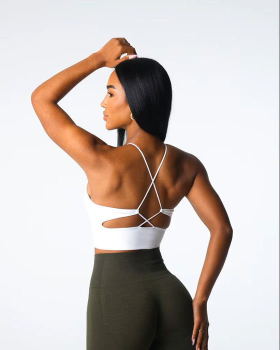 Crossed Back Crop Top
